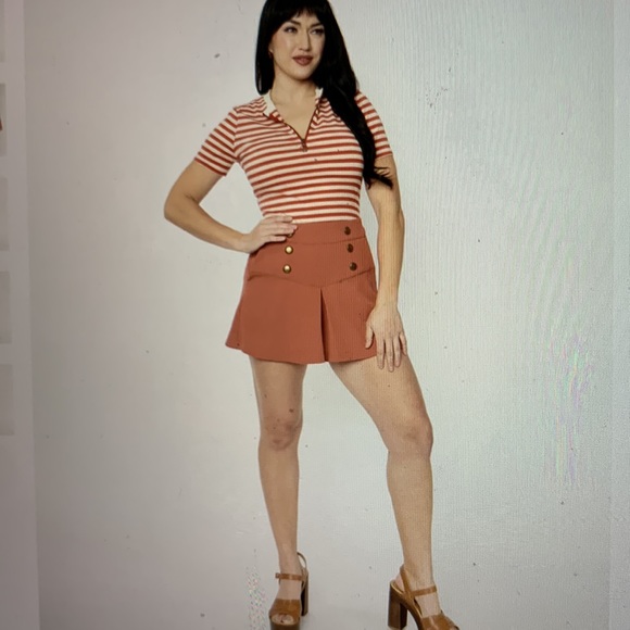 Sailor Skort in Rust Red 10-12 - Picture 4 of 5